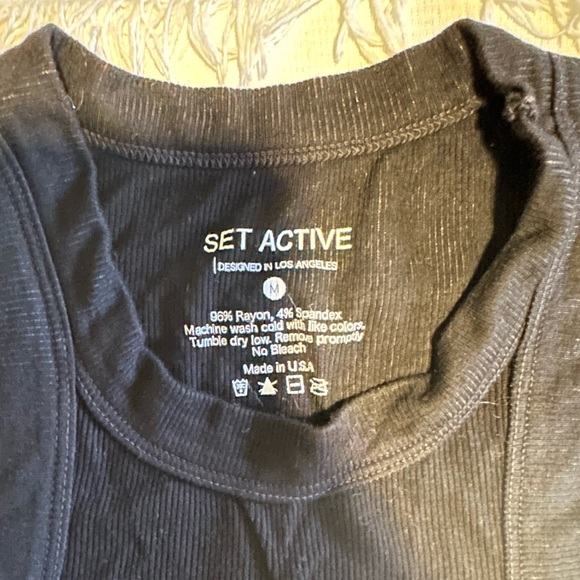 Set Active Ribbed Modal Racer Tank - Picture 4 of 6